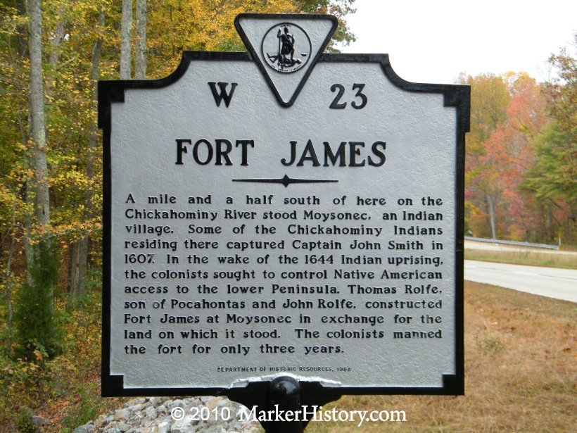 Fort James W 23 Marker History
